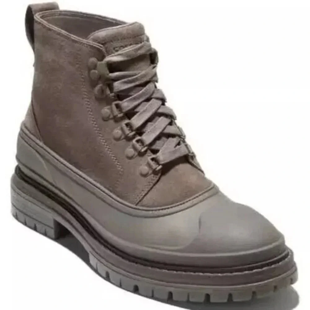 Cole Haan Stratton Shroud Suede Waterproof Boots in Morel Sz: 11.5